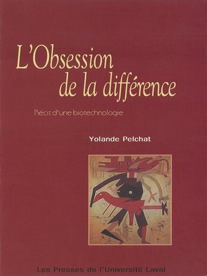 cover image of Obsession de la différence L'